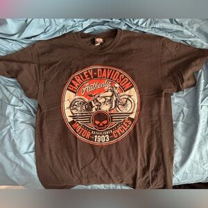Harley-Davidson Black and Red Motorcycle Tee